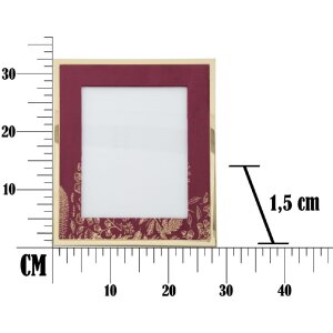 Marco Mauro Ferretti Glam 20x25 cm oro burdeos