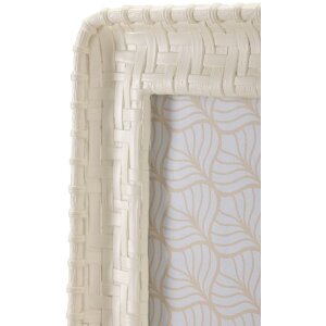 Marco Mauro Ferretti estilo bambú 26x2x31 cm crema