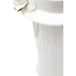 Mauro Ferretti Jarrón Mujer Elegante 15x13.3x23.5 cm oro blanco