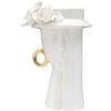 Mauro Ferretti Jarrón Mujer Elegante 15x13.3x23.5 cm oro blanco