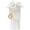 Mauro Ferretti Jarrón Mujer Elegante 15x13.3x23.5 cm oro blanco