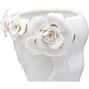 Mauro Ferretti Jarrón Mujer Cute 14,8x13x29 cm oro blanco