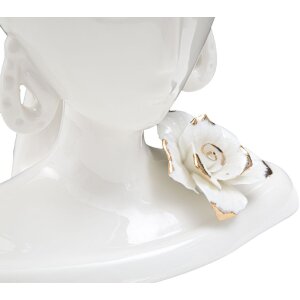 Mauro Ferretti Jarrón Mrs Jung 21,7x14x21 cm oro blanco