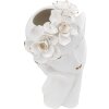 Mauro Ferretti Jarrón Mujer Máscara 16,5x14x27,3 cm oro blanco