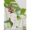 Mauro Ferretti Jarrón Mujer Máscara 16,5x14x27,3 cm oro blanco
