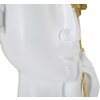 Mauro Ferretti florero cara con flor 14x13x27 cm oro blanco