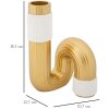 Mauro Ferretti Bann jarrón 10,7x10,7x18,3 cm oro blanco