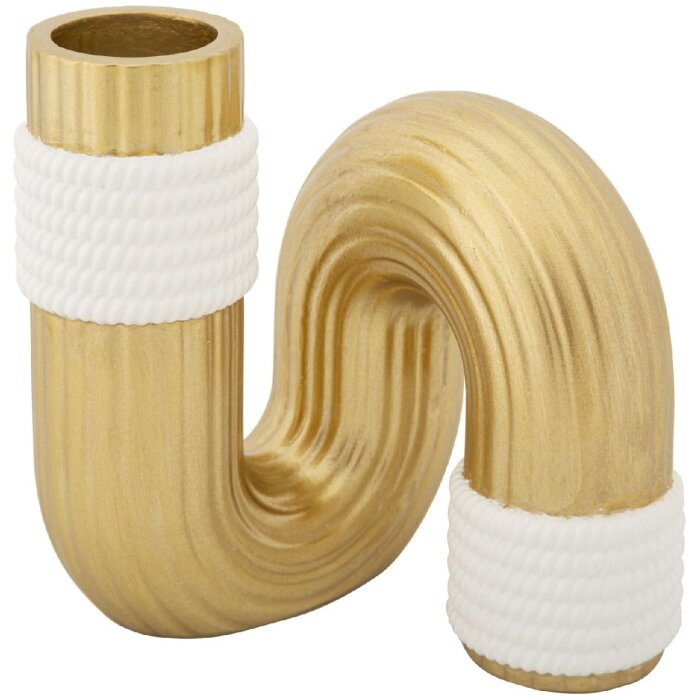 Mauro Ferretti Bann jarrón 10,5x10,5x12,7 cm oro blanco