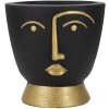 Mauro Ferretti Jarrón Tribal Ø 25x25 cm oro negro