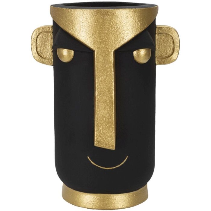 Mauro Ferretti jarrón Tribal30x23.5x40 cm oro negro