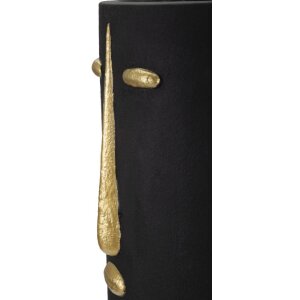 Mauro Ferretti Jarrón Tribal Ø 21x45 cm oro negro