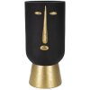 Mauro Ferretti Jarrón Tribal Ø 21x45 cm oro negro
