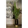 Mauro Ferretti Jarrón Tribal Ø 21x45 cm oro negro