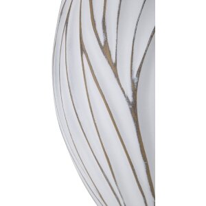 Mauro Ferretti Honduras jarrón Ø 27x41,5 cm blanco lavado