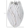 Mauro Ferretti Honduras jarrón Ø 27x41,5 cm blanco lavado