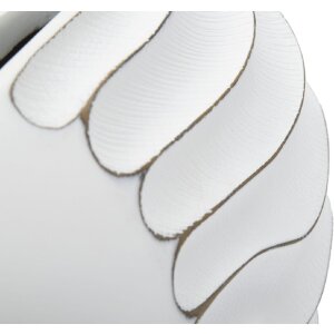 Mauro Ferretti Jarrón Lines 34x11.5x24.5 cm blanco lavado