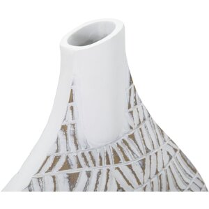 Mauro Ferretti Jarrón Nairobi 30,5x11,5x46,5 cm blanco lavado