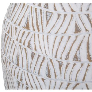 Mauro Ferretti Jarrón Nairobi 30,5x11,5x46,5 cm blanco lavado