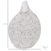 Mauro Ferretti Jarrón Nairobi 30,5x11,5x46,5 cm blanco lavado
