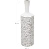 Mauro Ferretti florero Nairobi botella Ø 15x49,5 cm blanco lavado