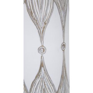 Mauro Ferretti jarrón Atene Ø 15x60 cm blanco lavado