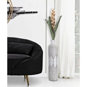 Mauro Ferretti jarrón Atene Ø 15x60 cm blanco lavado