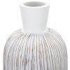Mauro Ferretti jarrón Atene Ø 15x60 cm blanco lavado