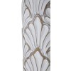 Mauro Ferretti jarrón Panamá alto Ø 15,5x74 cm blanco lavado