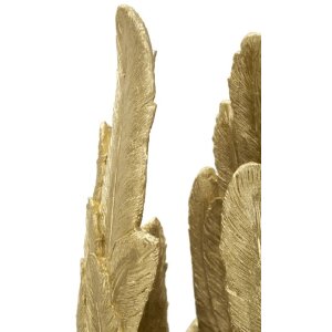 Mauro Ferretti florero plumas 34,5x34x91 cm color oro