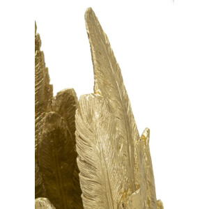 Mauro Ferretti jarrón plumas 32x34x80 cm dorado