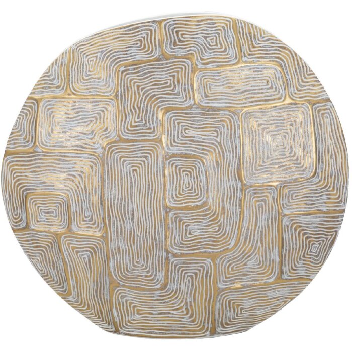 Mauro Ferretti Eklipsen jarrón 48x13x44,5 cm oro blanco