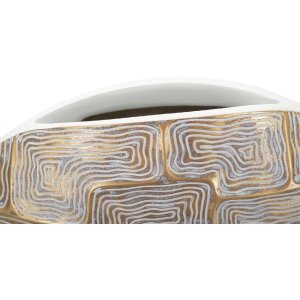 Mauro Ferretti Eklipsen jarrón 48x13x44,5 cm oro blanco