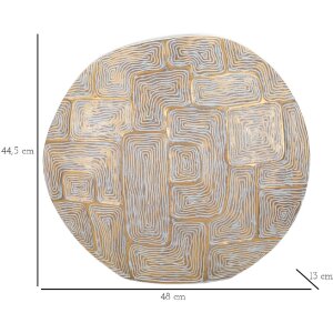 Mauro Ferretti Eklipsen jarrón 48x13x44,5 cm oro blanco