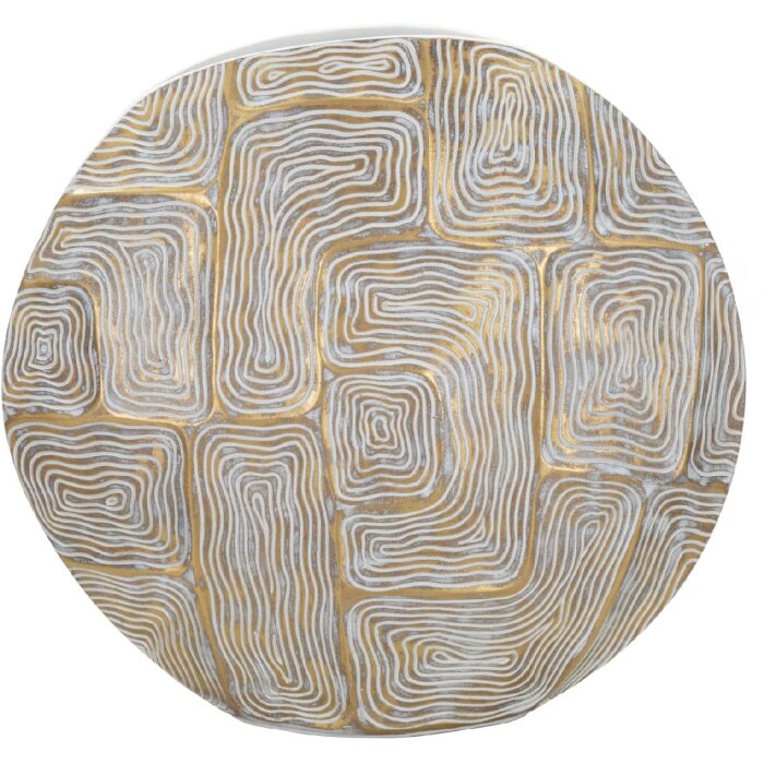 Mauro Ferretti Eklipsen jarrón 36x11x34,5 cm oro blanco