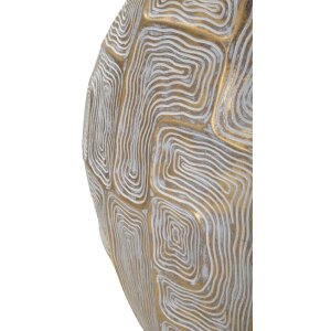 Mauro Ferretti Eklipsen jarrón 36x11x34,5 cm oro blanco
