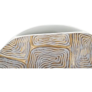 Mauro Ferretti Eklipsen jarrón 36x11x34,5 cm oro blanco