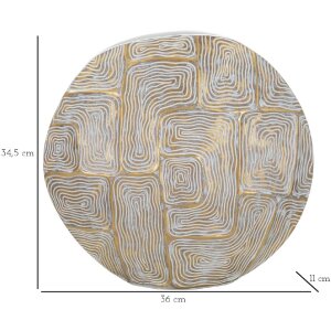 Mauro Ferretti Eklipsen jarrón 36x11x34,5 cm oro blanco