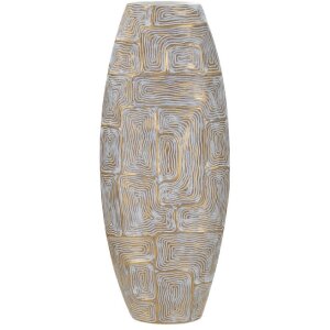 Mauro Ferretti florero Eklips torre 24x11.5x59.5 cm oro...