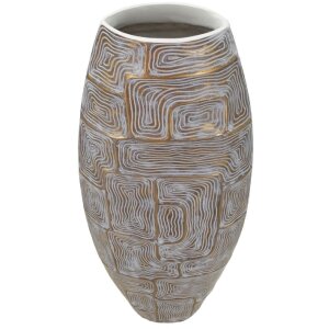 Mauro Ferretti florero Eklips torre 24x11.5x59.5 cm oro...