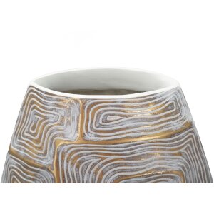 Mauro Ferretti florero Eklips torre 24x11.5x59.5 cm oro blanco