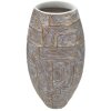 Mauro Ferretti florero Eklips torre 24x11.5x59.5 cm oro blanco