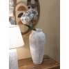Mauro Ferretti Stiky jarrón Ø 23x50 cm oro blanco