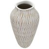 Mauro Ferretti Stiky jarrón Ø 22x44 cm oro blanco