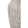 Mauro Ferretti Stiky jarrón Ø 22x44 cm oro blanco