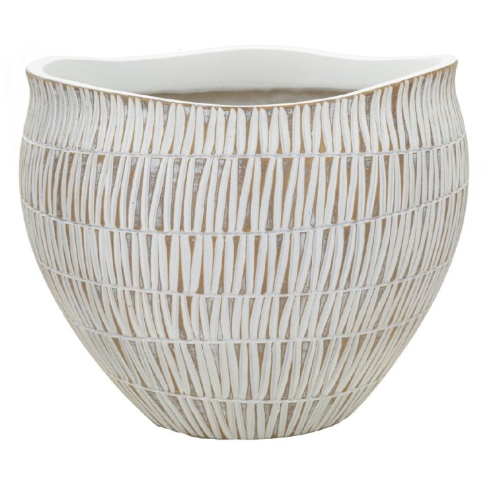 Mauro Ferretti Stiky cachepot Ø 30,5x24,5 cm oro blanco