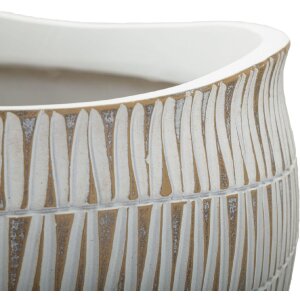 Mauro Ferretti Stiky cachepot Ø 30,5x24,5 cm oro blanco