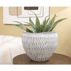 Mauro Ferretti Stiky cachepot Ø 30,5x24,5 cm oro blanco