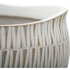 Mauro Ferretti Stiky cachepot Ø 30,5x24,5 cm oro blanco
