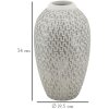 Mauro Ferretti Jarrón Wave Ø 19,5x34 cm oro blanco