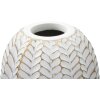 Mauro Ferretti florero hoja Ø 20x67 cm oro blanco